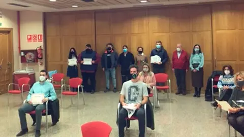 Entrega premios, l&iacute;nea de empresas