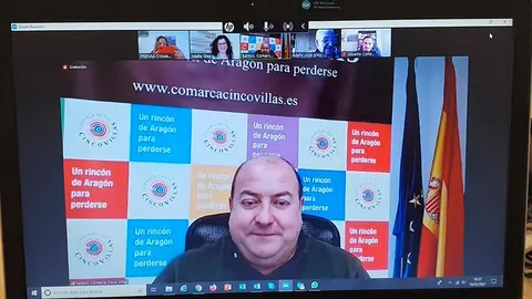 La rueda de prensa de la presentaci&oacute;n del proyecto &lsquo;Teletrabajar en Cinco Villas&rsquo; tuvo lugar ayer por la ma&ntilde;ana de forma virtual
