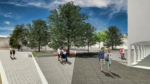 Plaza del Padre Lasa Render-atras