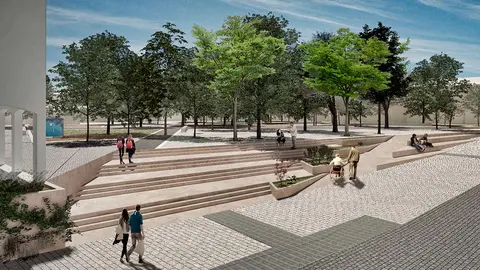 Plaza del Padre Lasa Render-grada