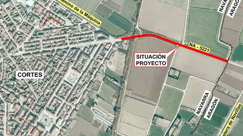 Proyecto de mejora de la carretera de Cortes con el l&iacute;mite con Arag&oacute;n