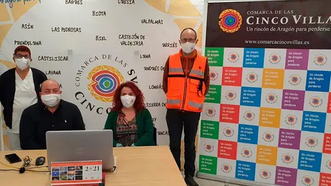 Santos Navarro, Elisa Caus&iacute;n, Pedro Vidal y Lourdes Estallo han estado presentes virtualmente en la gala en la que se han concedido los premios Cuarto Pilar