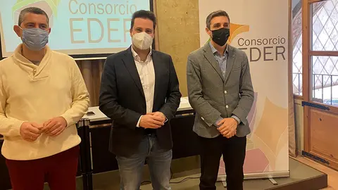Eusebio S&aacute;ez, Alejandro Toquero y Sergio Villava