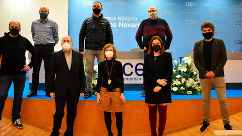 Rueda de prensa celebrada el pasado viernes 26 de febrero en el Confederaci&oacute;n Empresarial de Navarra