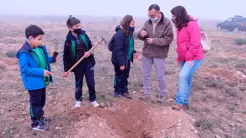 Escolares turiasonenses plantan 1.500 &aacute;rboles 4