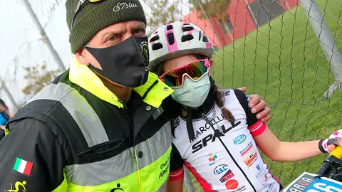 Ane antes de empezar la carrera