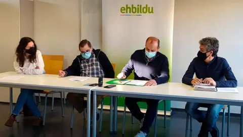 Edurne Le&oacute;n, Miguel &Aacute;ngel Gracia, Alfredo Gil (Txiki) y Txomin Gonz&aacute;lez