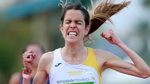 La navarra Maitane Melero Lacasia en el campeonato disputado en Torrevieja