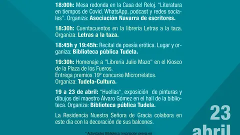 D&iacute;a del Libro 2021 en Tudela