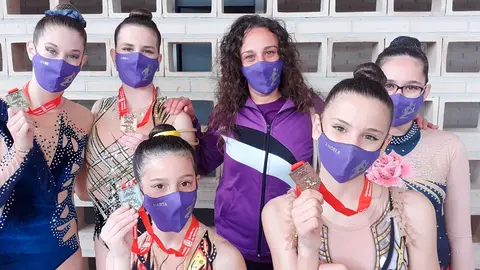 Cinco medallas para el Club R&iacute;tmica Murchante 2