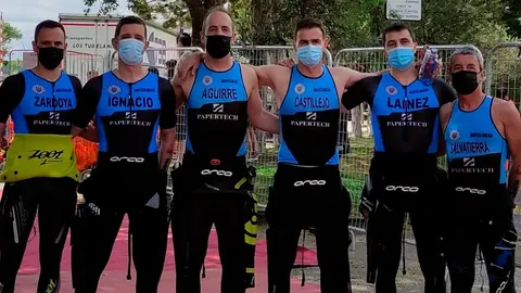 V&iacute;ctor Aguirre, Eduardo Lainez, Agust&iacute;n Salvatierra, Rodrigo Zardoya, Ignacio D&iacute;az y &Aacute;ngel Castillejo