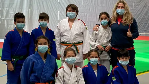 Ribera Navarra con su entrenadora, Maika Burgaleta