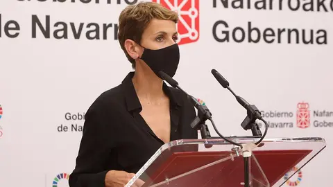 La Presidenta Chivite comparece ante los medios