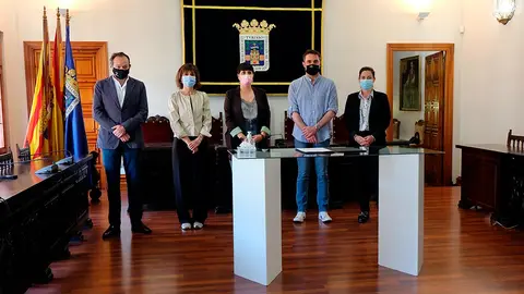 Los Grupos Municipales de Tarazona firman un protocolo de intenciones para actuaciones en el Conjunto Hist&oacute;rico de la ciudad 