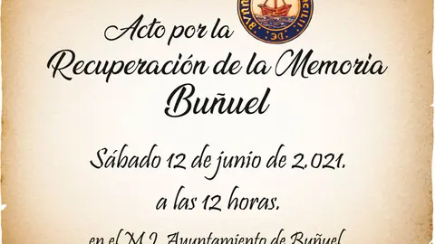 Acto por la Recuperaci&oacute;n de la Memoria en Bu&ntilde;uel