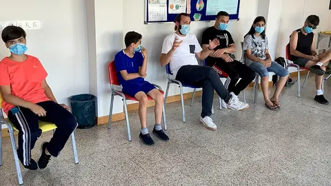 Familia de originaria de sirio acogida en Tudela