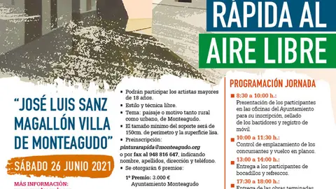 XV Certamen de pintura r&aacute;pida al aire libre 2021 en Monteagudo