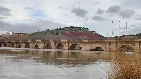 Puente de Tudela sobre el r&iacute;o Ebro