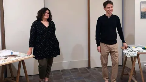 Los artistas Carlos L&oacute;pez y Marta D&iacute;ez.jpg