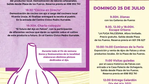 IX D&iacute;a del Ajo de Falces 2021