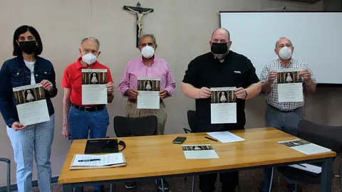 Merche A&ntilde;&oacute;n, Luis Eduardo Gil Munilla, Agust&iacute;n Albo, Jos&eacute; Javier L&oacute;pez Bailo y Jes&uacute;s Arz (Foto Diario de Navarra)