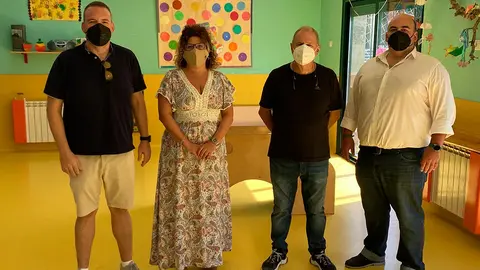 Alberto Amigot (concejal Urbanismo), M&ordf; Carmen Segura (alcaldesa), Francisco Fern&aacute;ndez (concejal), Jos&eacute; Carlos Ortega (Zuia Ingenier&iacute;a)