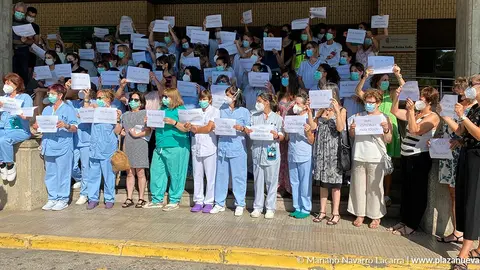 Protesta sanitarios en el Hospita Reina Sof&iacute;a