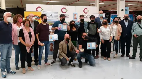 Los ganadores de IV Semana de la Croqueta junto a los organizadores y patrocinadores