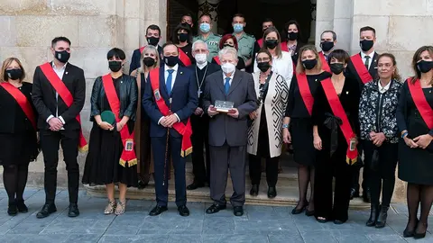 Miguel &Aacute;ngel Navarro Tallero, nieto del ilustre arquitecto Miguel &Aacute;ngel Navarro P&eacute;rez, recibi&oacute; el Premio Ciudad de Tarazona