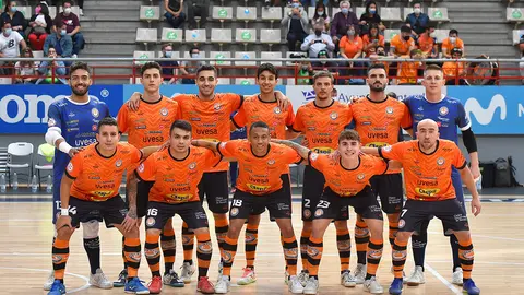 Primera formaci&oacute;n de Ribera Navarra FS en la liga 2021-2022