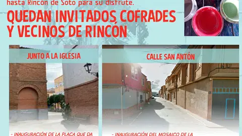 Inauguraci&oacute;n de dos mosaicos de San Ant&oacute;n en Rinc&oacute;n de Soto