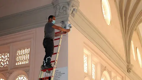 Sistema de videovigilancia instalado en la Catedral de Tarazona