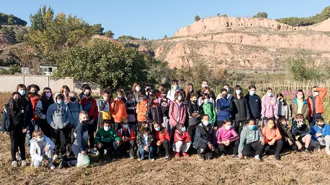 Alumnos del colegio Griseras de Tudela