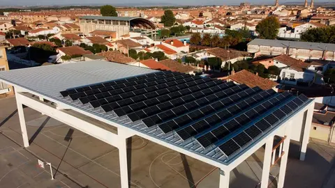 Placas solares en el colegio de Corella 2