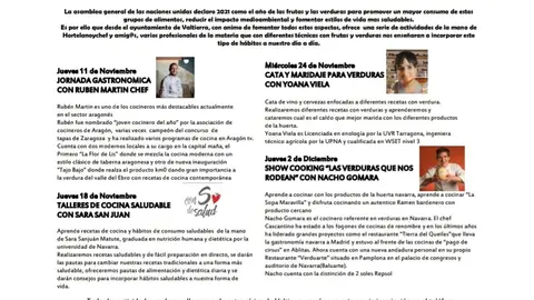 Jornadas de la fruta y la verdura &lsquo;Hortelanoychef y amigos&rsquo;