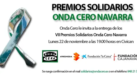 VII Premios Solidarios Onda Cero Navarra en Pamplona