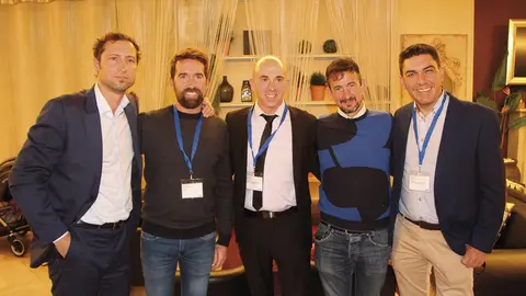 Jorge Pardo (Caixa), &Oacute;scar Crespo (Inoxmetal), Gerardo Lamana (Arca de No&eacute;), Ignacio Aguado (Solidux) y Roberto Hern&aacute;ndez (Alimentaci&oacute;n Charo)