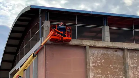 Reparaci&oacute;n fronton de Corella