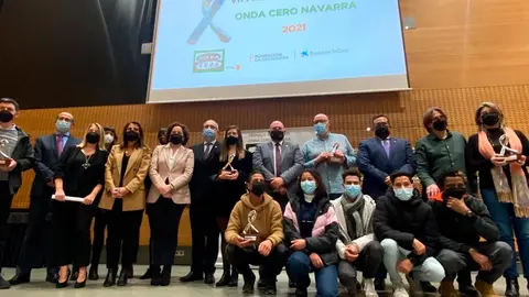 Los galardonados de la VII edici&oacute;n de los Premios Solidarios de Onda Cero Navarra