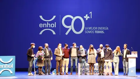 La empresa navarra celebr&oacute; sus 91 a&ntilde;os de trayectoria empresarial junto a toda su plantilla en el teatro Gaztambide de Tudela