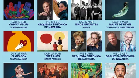 Programaci&oacute;n enero-junio 2022 del Teatro Gaztambide de Tudela