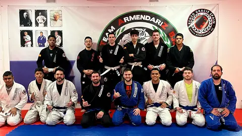 Integrantes de la sala de Jiu Jitsu Brasile&ntilde;o en Tudela