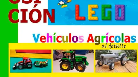 Exposici&oacute;n en Villafranca de veh&iacute;culos agr&iacute;colas de Lego