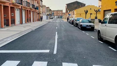 Primera fase obras Avenida Navarra de Cadreita
