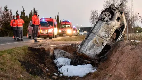 accidente mortal na 121 cascante coche policia foral
