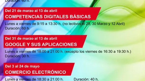 Cursos de formaci&oacute;n gratuitos en Tudela para personas ocupadas