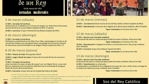 Jornadas medievales 2022 en Sos del Rey Cat&oacute;lico