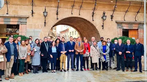 Representantes de los municipios que integran el Camino de la Vera Cruz reunidos en Caravaca