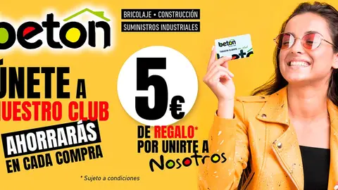 Esta tarjeta de fidelizaci&oacute;n de Almacenes Beton es totalmente gratuita