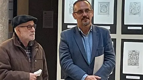 Alberto Sola y Luis J. Fern&aacute;ndez Rodr&iacute;guez, director de la UNED